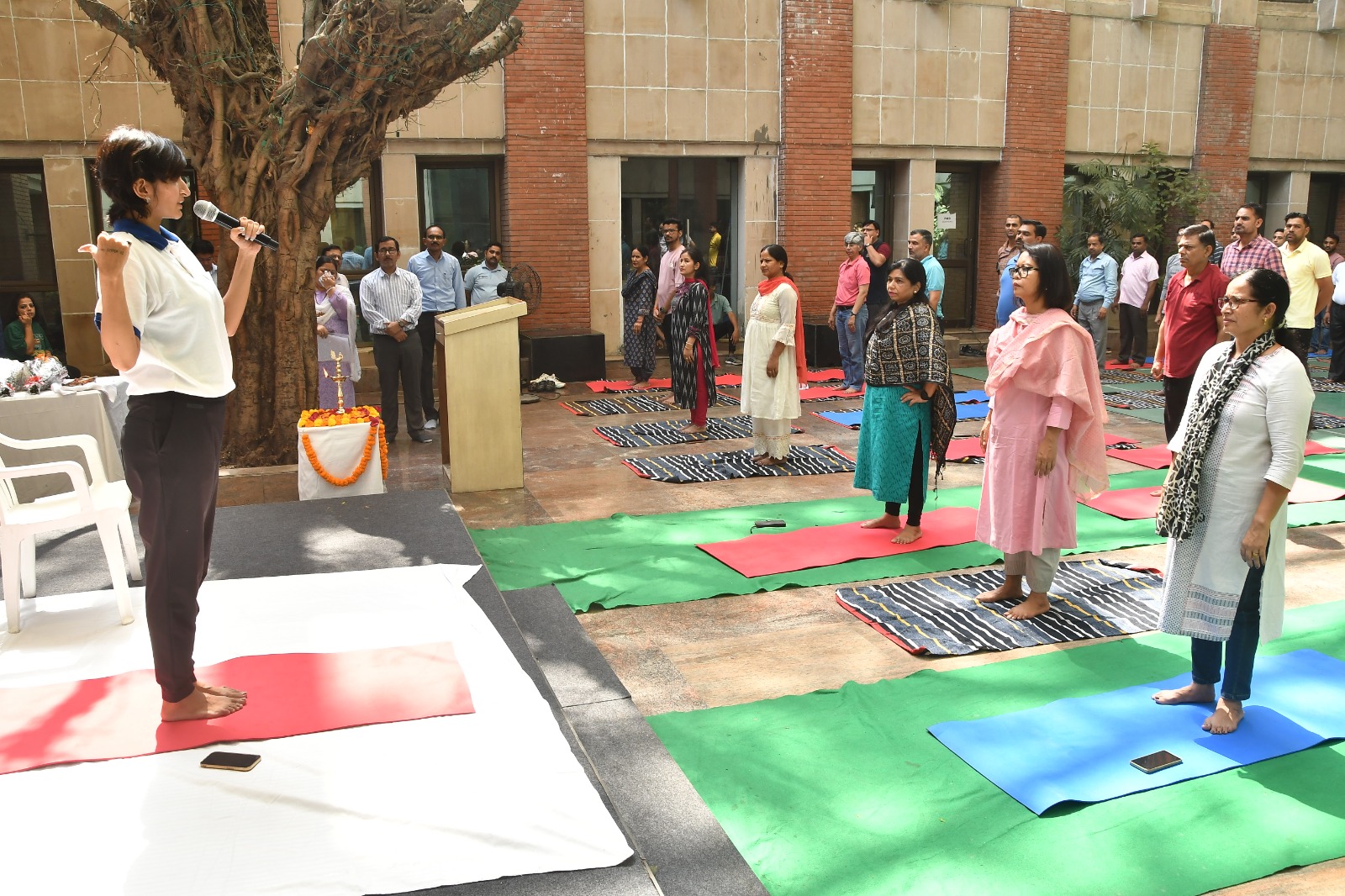 International Day of Yoga 2024, a yoga demonstration was organized at ESIC Headquarters, New Delhi